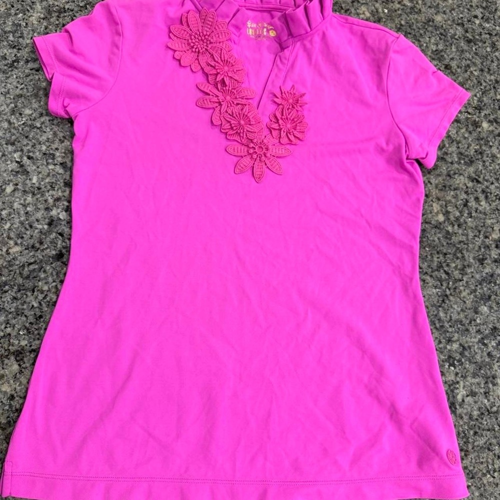 lilly Pulitzer Frida Ruffle Polo